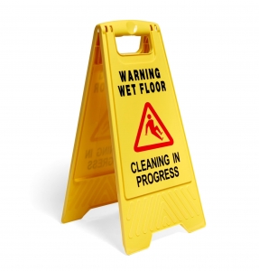 H/D DUO SAFETY SIGN YELL A/FRAME B-134 - Click for more info